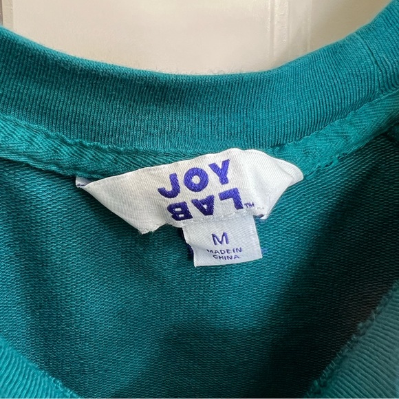 JoyLab Cropped Fit Sweatshirt in Teal, Size M - Picture 6 of 7